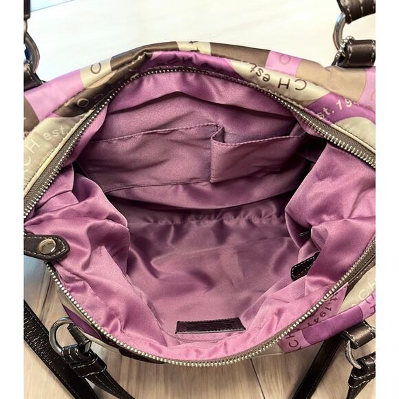 Y2K Coach F17582 Alexandra Snap Head Print Convertible Bag & Wristlet - Picture 6 of 14